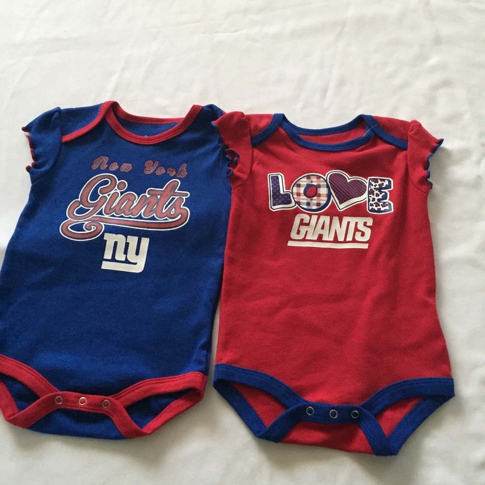 New York Giants ny Football Logo Bodysuit Romper